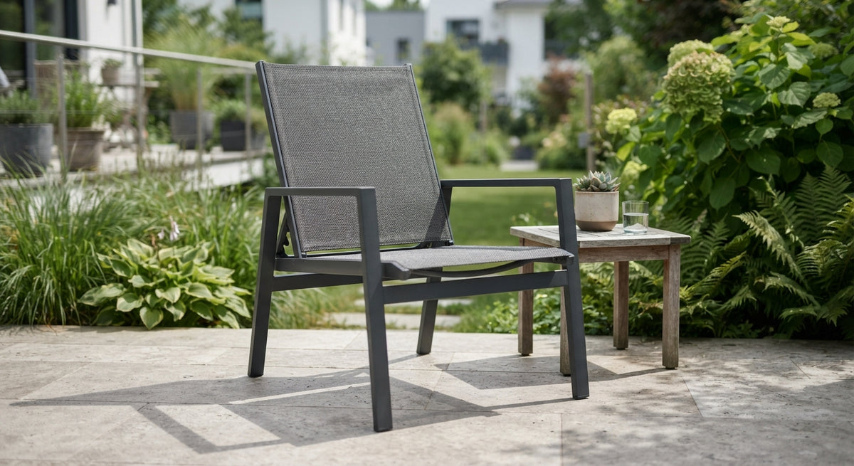 HavenFold Outdoor-Loungesessel – Anthrazit
